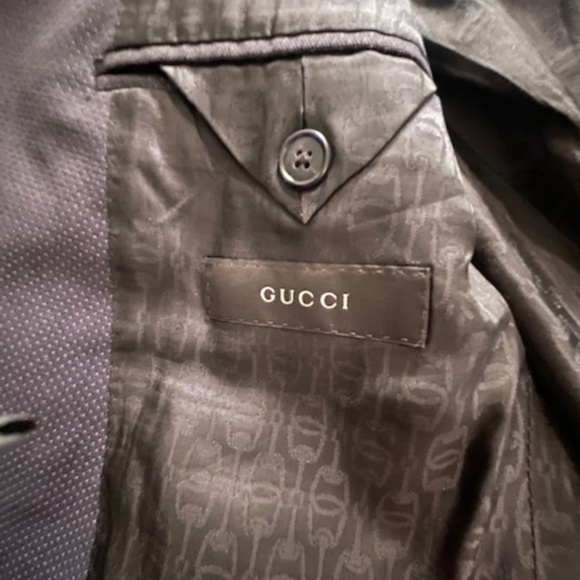 Navy Blue Gucci Boyfriend Blazer Authentic - Picture 10 of 12
